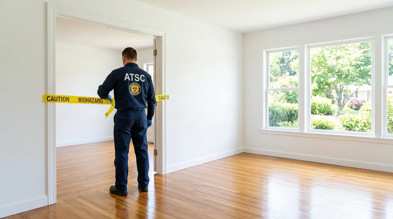 Certified biohazard cleanup crew performing Decomposition Cleanup in Western Springs