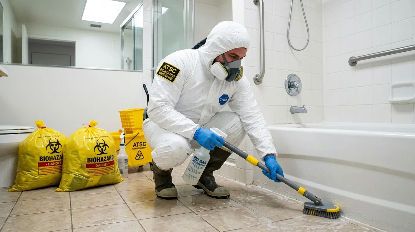 Decontamination equipment deployed for Blood Cleanup in Western Springs